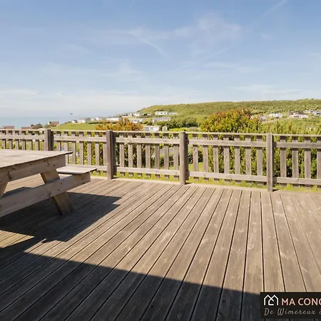 Vue Imprenable, Terrasse Xxl, Piscine Et Toboggans Au La Falaise D'equihen Kemping Équihen-Plage
