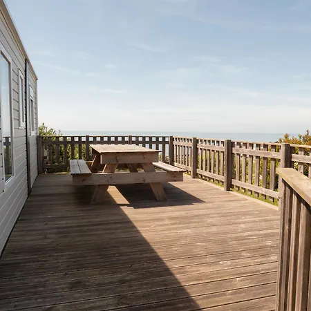 Vue Imprenable, Terrasse Xxl, Piscine Et Toboggans Au La Falaise D'equihen Kemping Équihen-Plage